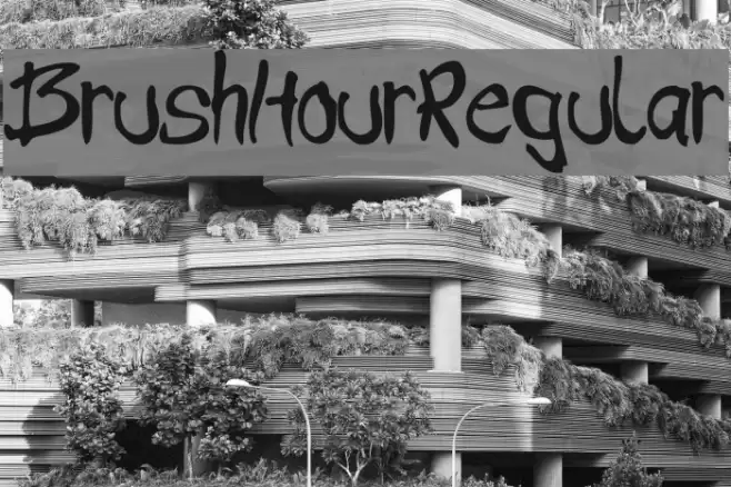 BrushHour-Regular Font examples