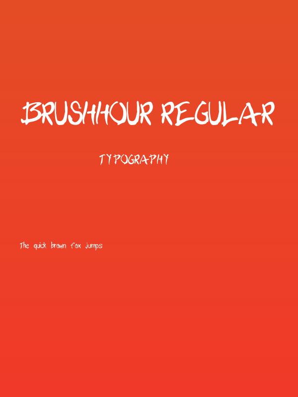 BrushHour-Regular Poster