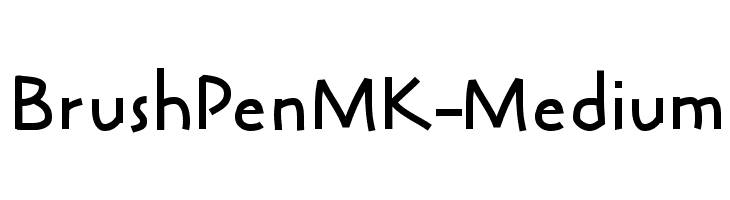 BrushPenMK-Medium  Скачать бесплатные шрифты