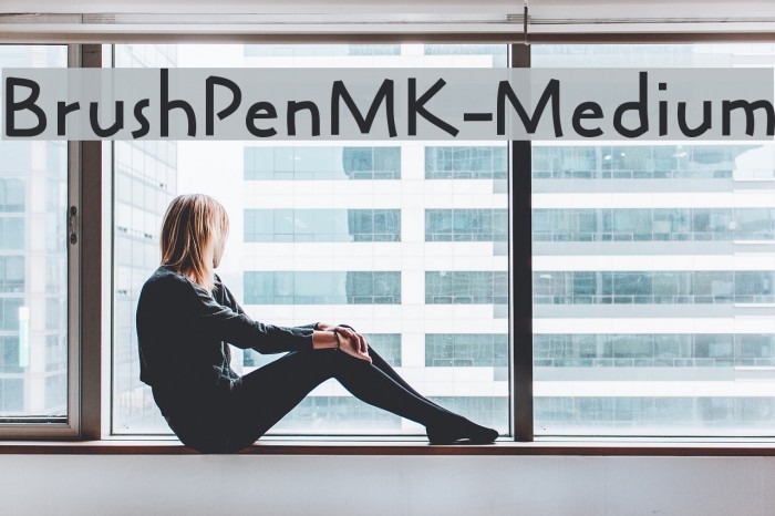 BrushPenMK-Medium Font examples