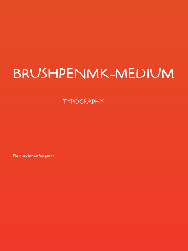 BrushPenMK-Medium Poster