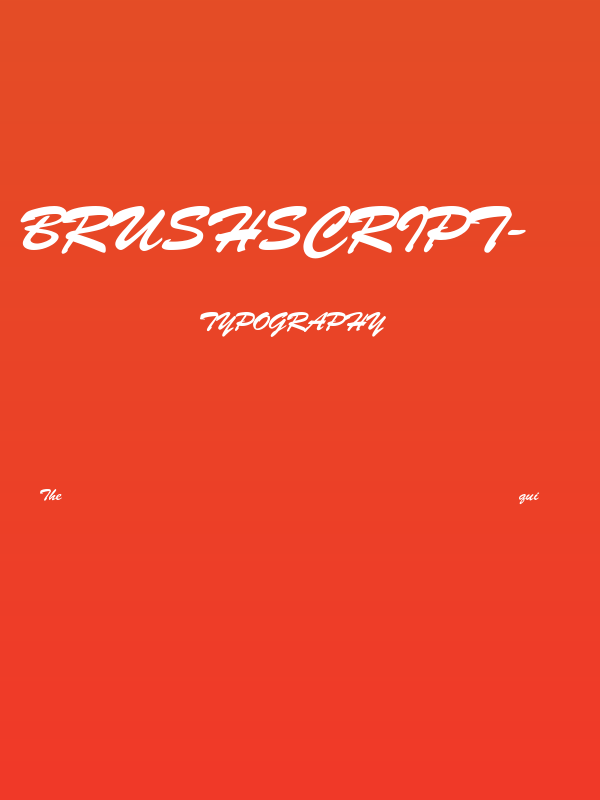BrushScript-Normal-Italic Poster