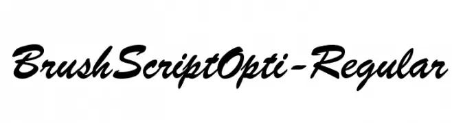 BrushScriptOpti-Regular  Fuentes Gratis Descargar