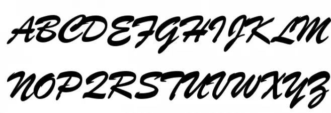 BrushScriptOpti-Regular Fonte MAIÚSCULAS