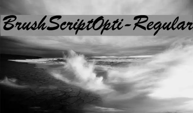 BrushScriptOpti-Regular Font examples