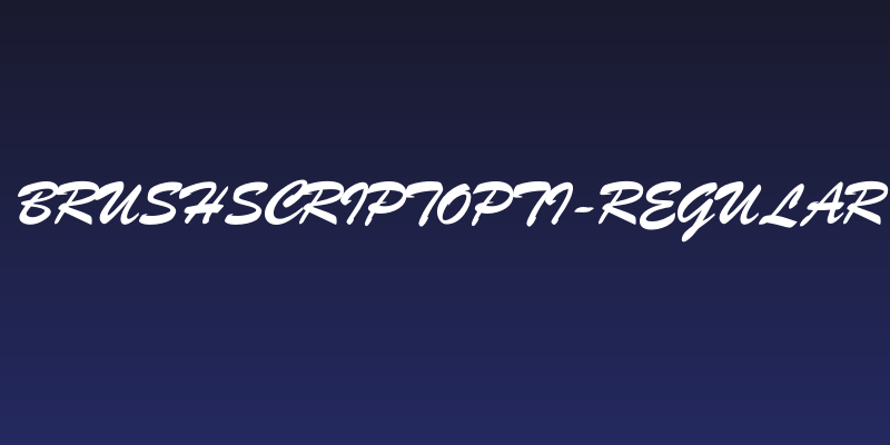 BrushScriptOpti-Regular Social Header