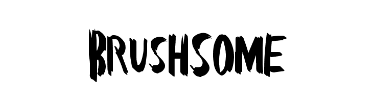 BrushSome  フリーフォントのダウンロード