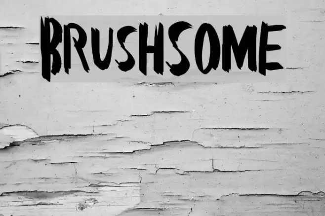 BrushSome Font examples