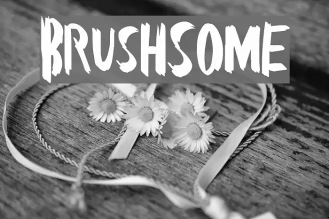 BrushSome Font examples