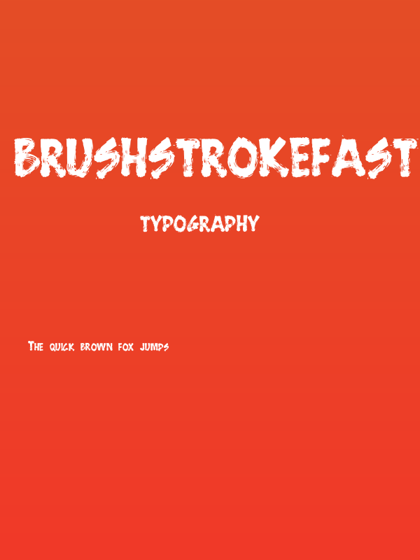 BrushStrokeFast Poster