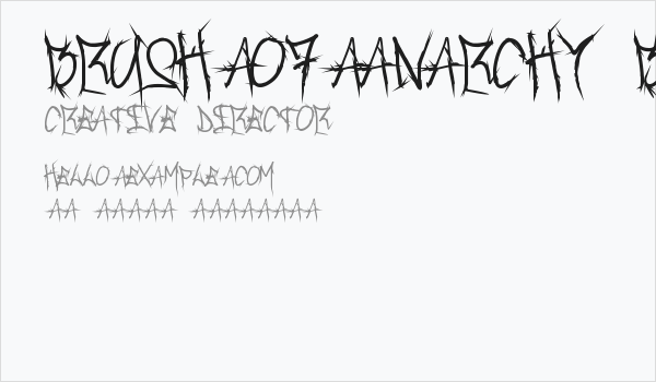 Brush_Of_Anarchy Bold Business Card