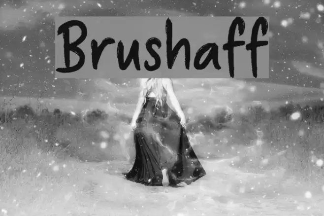 Brushaff Font examples