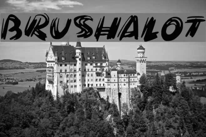 Brushalot Font examples