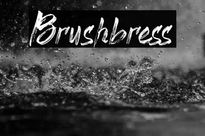 Brushbress Font examples