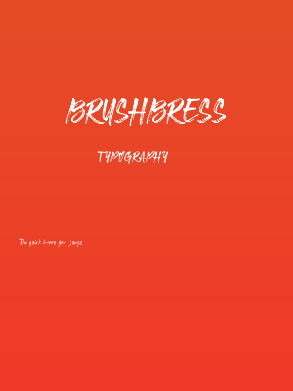 Brushbress Poster