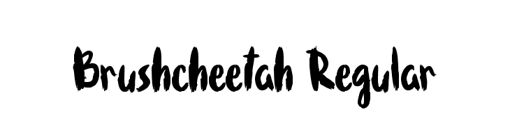 Brushcheetah Regular  フリーフォントのダウンロード