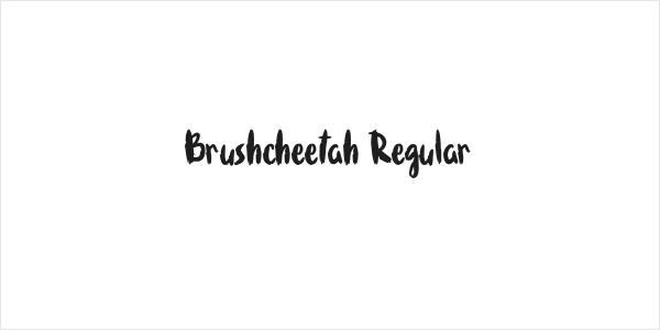 Brushcheetah Regular Logo