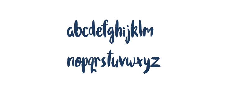 Brushcheetah Regular Lowercase