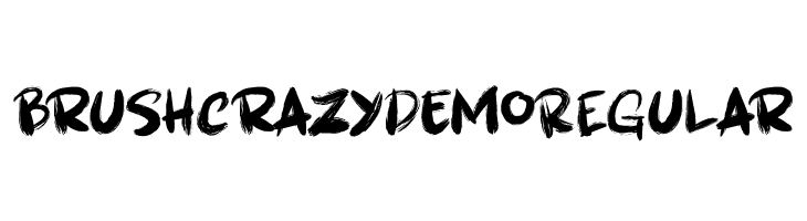 Brushcrazy DEMO Regular Шрифта