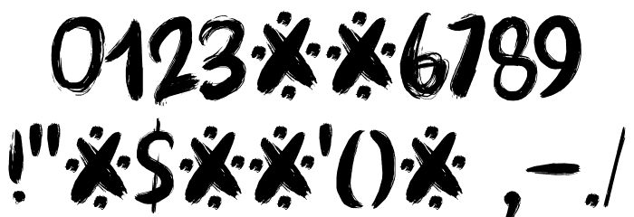 Brushcrazy DEMO Regular Font Alte caractere