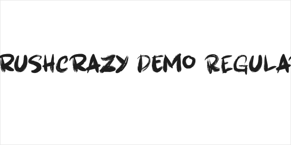 Brushcrazy DEMO Regular Logo