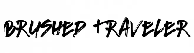 Brushed Traveler  Скачать бесплатные шрифты