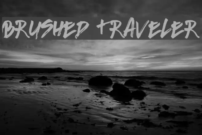 Brushed Traveler Font examples