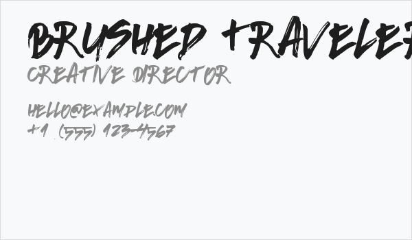 Brushed Traveler Business Card