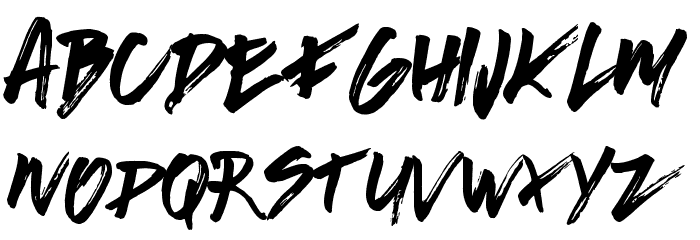 Brushed Traveler Font LOWERCASE