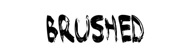 Brushed  フリーフォントのダウンロード