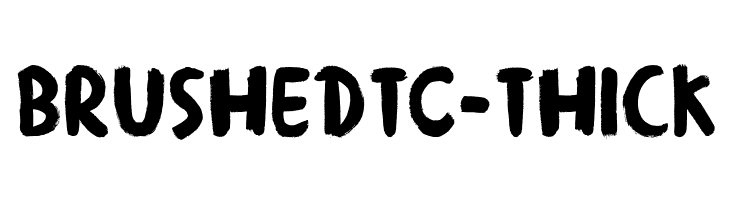 BrushedTC-Thick  baixar fontes gratis