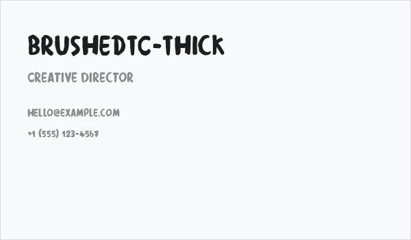BrushedTC-Thick Business Card