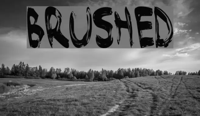 Brushed Шрифта examples