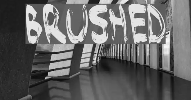 Brushed Шрифта examples