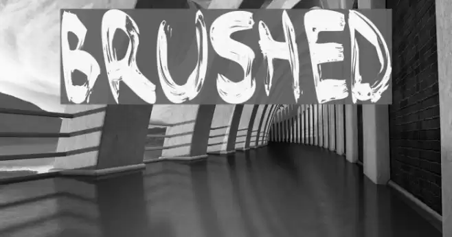Brushed Шрифта examples