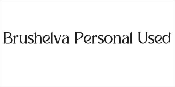 Brushelva Personal Used Logo