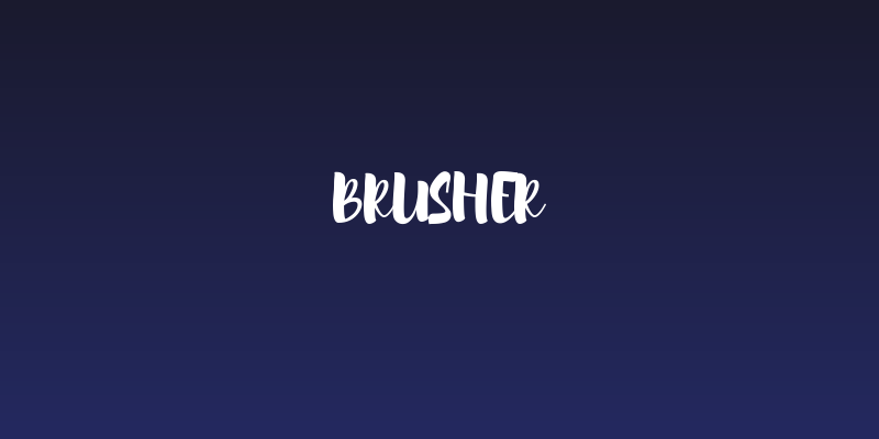 Brusher Social Header