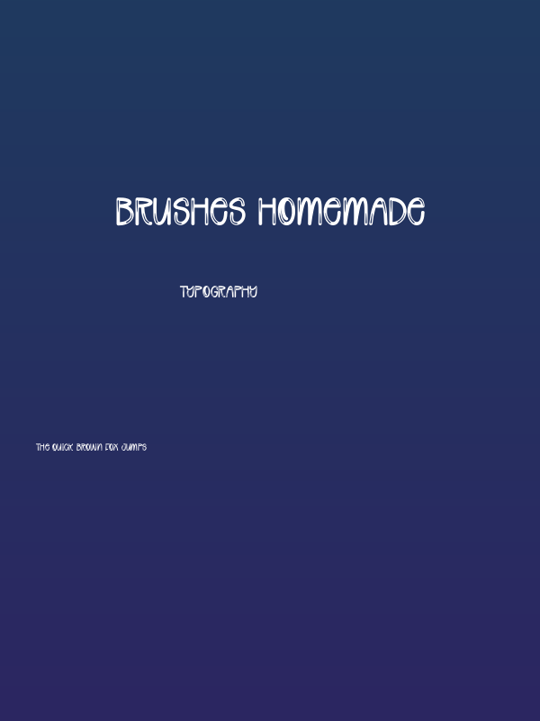 Brushes Homemade Poster