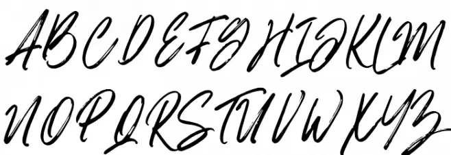 BrushfoxFont Шрифта ВЕРХНИЙ