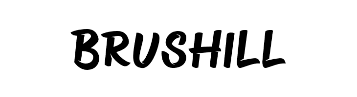 Brushill  Скачать бесплатные шрифты