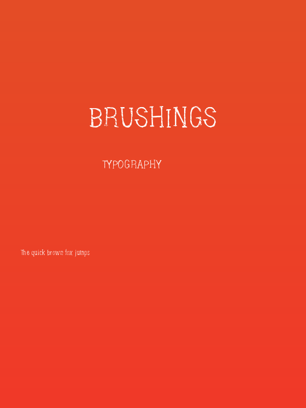 Brushings Poster