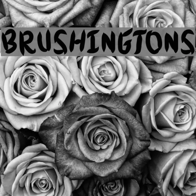 Brushingtons Font examples