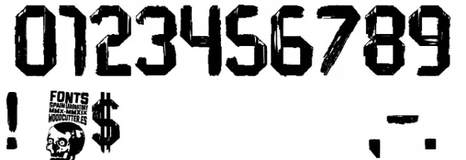 Brushland Font OTHER CHARS