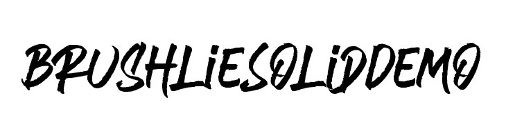 Brushlie Solid Demo  baixar fontes gratis