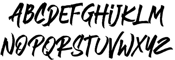 Brushlie Solid Demo Font LOWERCASE