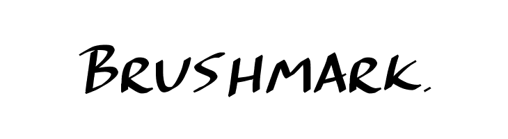 Brushmark.  フリーフォントのダウンロード