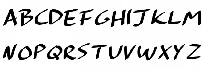 Brushmark. Fuentes MINÚSCULAS