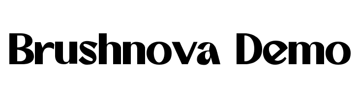 Brushnova Demo  フリーフォントのダウンロード