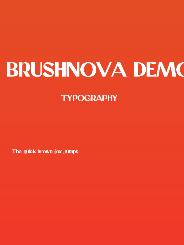 Brushnova Demo Poster