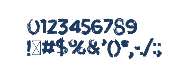 Brushot Bold Other Characters